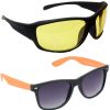 Air Strike Yellow Lens Black Frame Sports Sunglass Stylish For Sunglasses Men Women Boys Girls