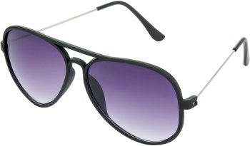 Air Strike Violet Lens Black Frame Pilot Stylish For Sunglasses Men Women Boys Girls