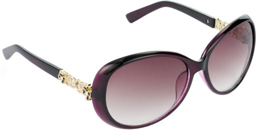 Air Strike Brown Lens Violet Frame Over-sized Sunglass Stylish For Sunglasses Men Women Boys Girls