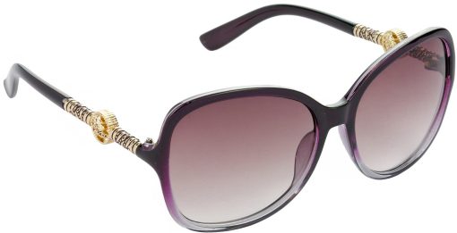 Air Strike Brown Lens Violet Frame Over-sized Sunglass Stylish For Sunglasses Men Women Boys Girls