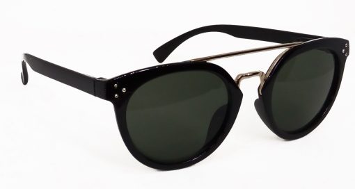 Air Strike Green Lens Golden Frame Round Sunglass Stylish For Sunglasses Men Women Boys Girls