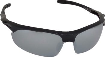 Air Strike Silver Lens Black Frame Sports Sunglass Stylish For Sunglasses Men Women Boys Girls