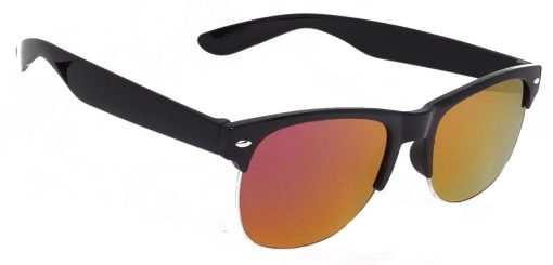 Air Strike Pink Lens Black Frame Rectangular Stylish For Sunglasses Men Women Boys Girls