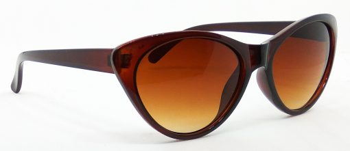 Air Strike Clear Lens Brown Frame Cat-eye Sunglass Stylish For Sunglasses Women & Girls