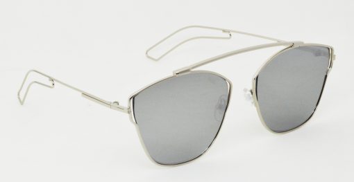 Air Strike Silver Lens Silver Frame Rectangular Sunglass Stylish For Sunglasses Men Women Boys Girls