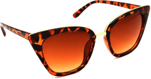 Air Strike Brown Lens Brown Frame Cat-eye Sunglass Stylish For Sunglasses Women & Girls