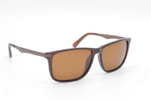 Air Strike Polarized Brown Lens Brown Frame Rectangular Sunglass Stylish Polarized For Sunglasses Women & Girls