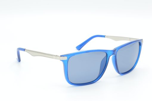 Air Strike Polarized Grey Lens Silver Frame Rectangular Sunglass Stylish Polarized For Sunglasses Women & Girls