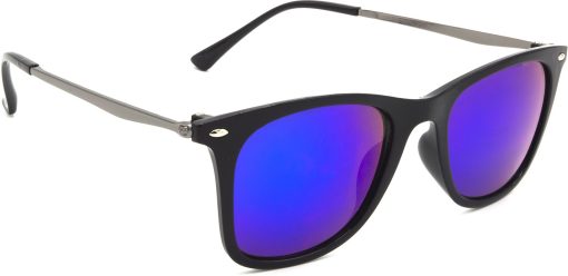 Air Strike Blue Lens Grey Frame Rectangular Stylish For Sunglasses Men Women Boys Girls
