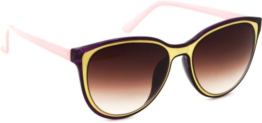 Air Strike Violet Lens Multicolor Frame Rectangular Stylish For Sunglasses Men Women Boys Girls