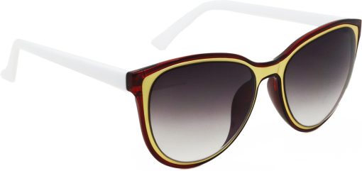 Air Strike Red Lens Multicolor Frame Rectangular Stylish For Sunglasses Men Women Boys Girls