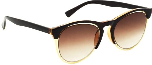 Air Strike Brown Lens Multicolor Frame Rectangular Stylish For Sunglasses Men Women Boys Girls