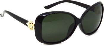 Air Strike Black Lens Multicolor Frame Oval Sunglass Stylish For Sunglasses Women & Girls