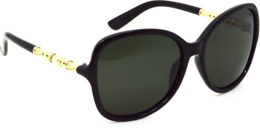 Air Strike Black Lens Multicolor Frame Oval Sunglass Stylish For Sunglasses Women & Girls