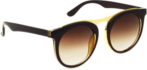 Air Strike Brown Lens Multicolor Frame Rectangular Stylish For Sunglasses Men Women Boys Girls