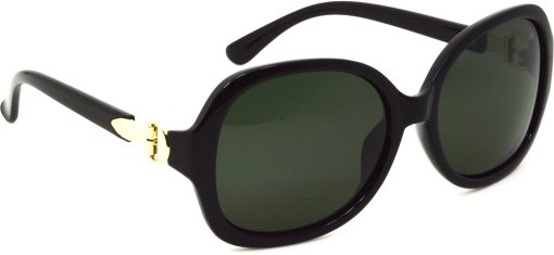 Air Strike Black Lens Multicolor Frame Oval Sunglass Stylish For Sunglasses Women & Girls