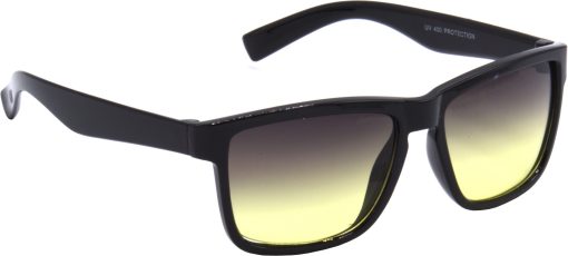 Air Strike Yellow Lens Yellow Frame Rectangular Sunglass Stylish For Sunglasses Men Women Boys Girls
