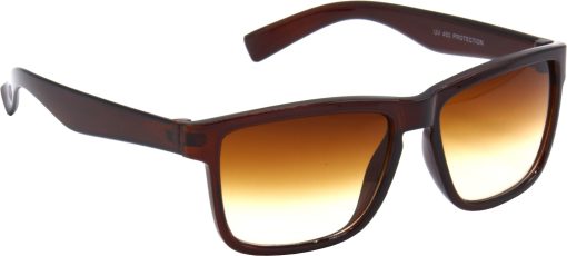 Air Strike Brown Lens Brown Frame Rectangular Sunglass Stylish For Sunglasses Men Women Boys Girls