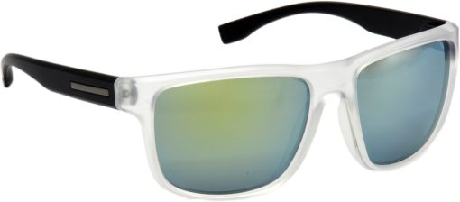 Air Strike Silver Lens White Frame Rectangular Stylish For Sunglasses Men Women Boys Girls