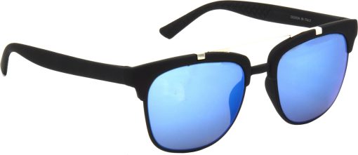 Air Strike Blue Lens Black Frame Clubmaster Stylish For Sunglasses Men Women Boys Girls