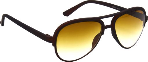 Air Strike Brown Lens Brown Frame Clubmaster Stylish For Sunglasses Men Women Boys Girls