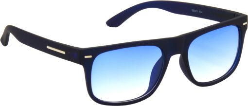 Air Strike Clear Lens Blue Frame Rectangular Stylish For Sunglasses Men Women Boys Girls