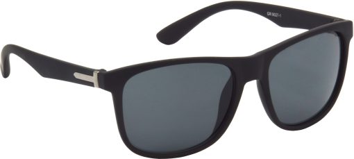 Air Strike Black Lens Black Frame Rectangular Stylish For Sunglasses Men Women Boys Girls