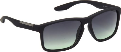 Air Strike Grey Lens Black Frame Retro Square Sunglass Stylish For Sunglasses Men Women Boys Girls