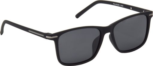Air Strike Black Lens Black Frame Retro Square Sunglass Stylish Polarized For Sunglasses Women & Girls