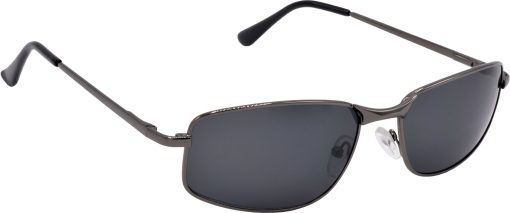 Air Strike Black Lens Grey Frame Wrap-around Sunglass Stylish For Sunglasses Men Women Boys Girls