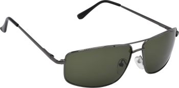 Air Strike Green Lens Grey Frame Wrap-around Sunglass Stylish For Sunglasses Men Women Boys Girls