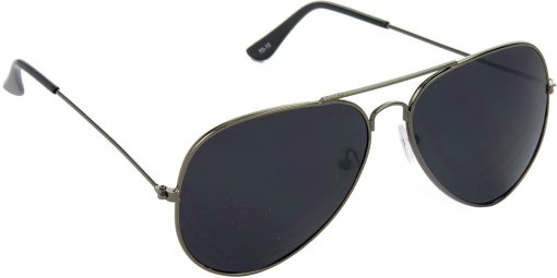 Air Strike Black Lens Gray Frame Pilot Stylish For Sunglasses Men Women Boys Girls