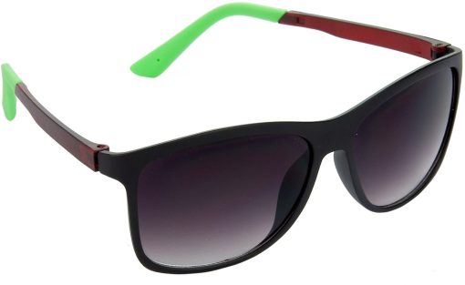 Air Strike Grey Lens Green Frame Rectangular Stylish For Sunglasses Men Women Boys Girls
