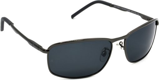 Air Strike Polarized Grey Lens Grey Frame Wrap-around Sunglass Stylish For Sunglasses Men Women Boys Girls