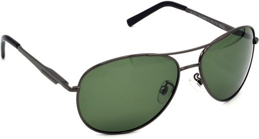 Air Strike Polarized Green Lens Black Frame Pilot Stylish For Sunglasses Men Women Boys Girls