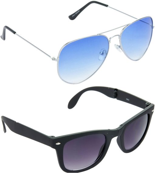Air Strike Grey Lens Silver Frame Pilot Stylish For Sunglasses Men Women Boys Girls