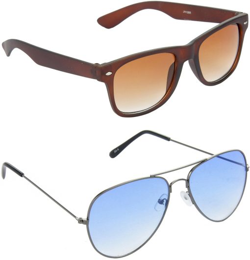 Air Strike Brown Lens Grey Frame Rectangular Stylish For Sunglasses Men Women Boys Girls