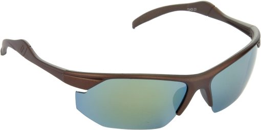 Air Strike Multicolor Lens Brown Frame Sports Sunglass Stylish For Sunglasses Men Women Boys Girls