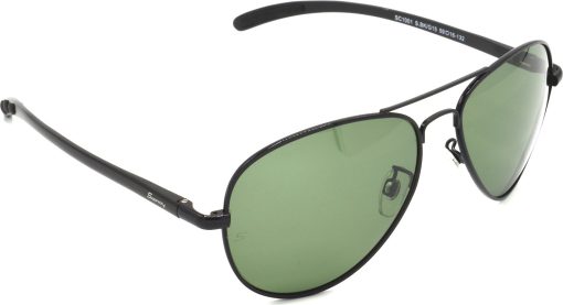 Air Strike Green Lens Black Frame Pilot Stylish For Sunglasses Men Women Boys Girls