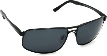 Air Strike Grey Lens Black Frame Wrap-around Sunglass Stylish For Sunglasses Men Women Boys Girls