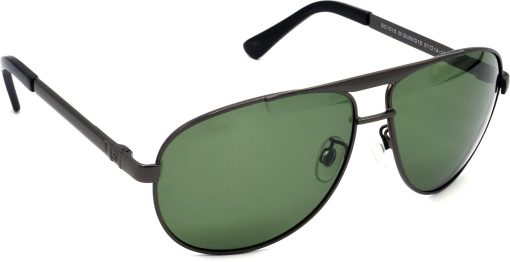 Air Strike Green Lens Black Frame Pilot Stylish For Sunglasses Men Women Boys Girls