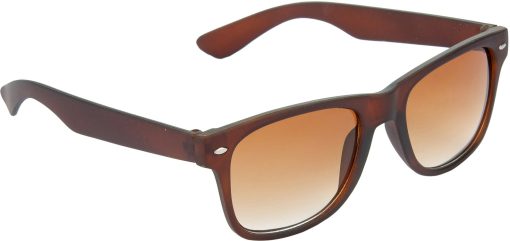 Air Strike Brown Lens Dark Brown Frame Rectangular Stylish For Sunglasses Men Women Boys Girls