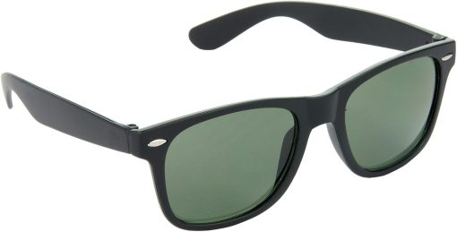 Air Strike Black Lens Dark Black Frame Rectangular Stylish For Sunglasses Men Women Boys Girls