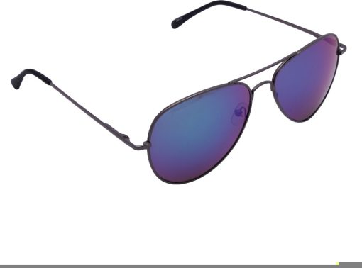 Air Strike Blue Lens Gun Black Frame Pilot Stylish For Sunglasses Men Women Boys Girls