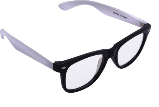 Air Strike Clear Lens White Frame Rectangular Stylish For Sunglasses Men Women Boys Girls