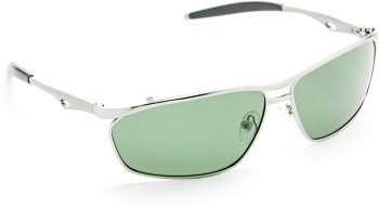 Air Strike Green Lens Silver Frame Rectangular Sunglass Stylish For Sunglasses Men Women Boys Girls