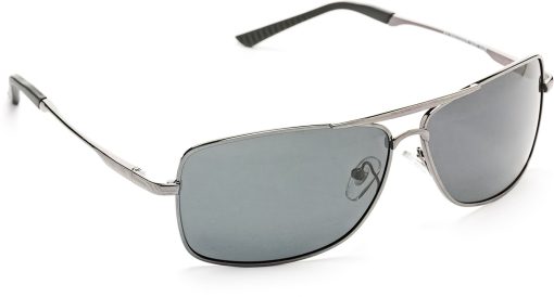 Air Strike Black Lens Gun Frame Rectangular Sunglass Stylish For Sunglasses Men Women Boys Girls