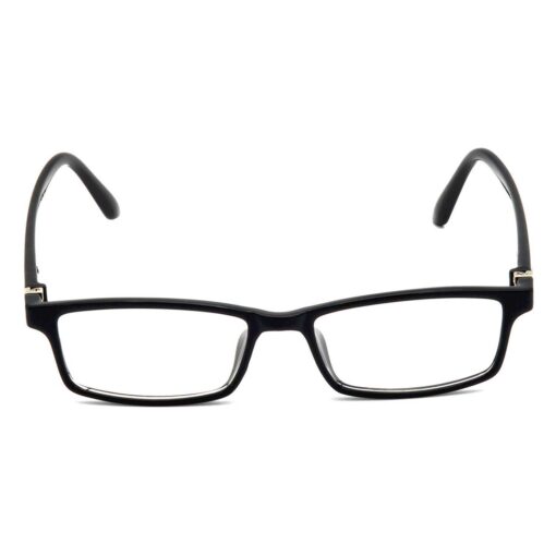 wearing computer glasses.