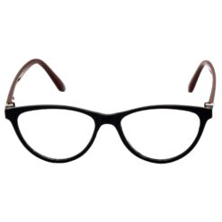 A pair of stylish computer glasses presented in a premium protective case.