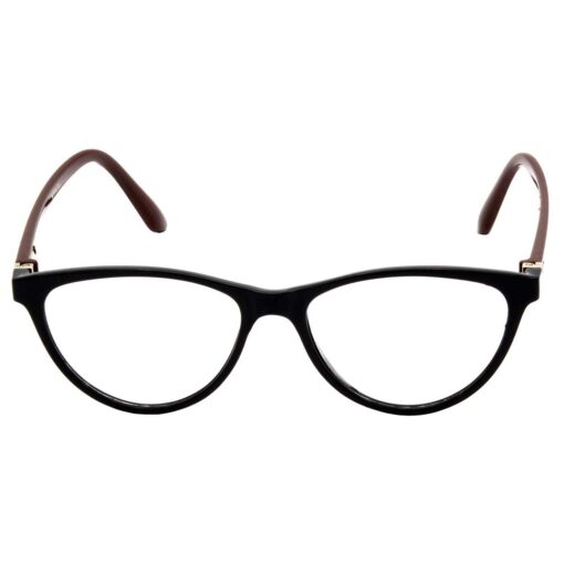 A pair of stylish computer glasses presented in a premium protective case.